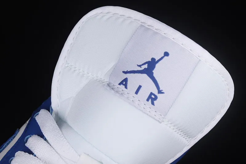 All Categories Air Jordan Jordan Series Basketball Shoes Air Jordan 1 Mid Differentiated Versions Air Jordan 1 Mid AJ1 Joe 1 Kentucky Blue Zhongbang Basketball Shoes BQ6472-104